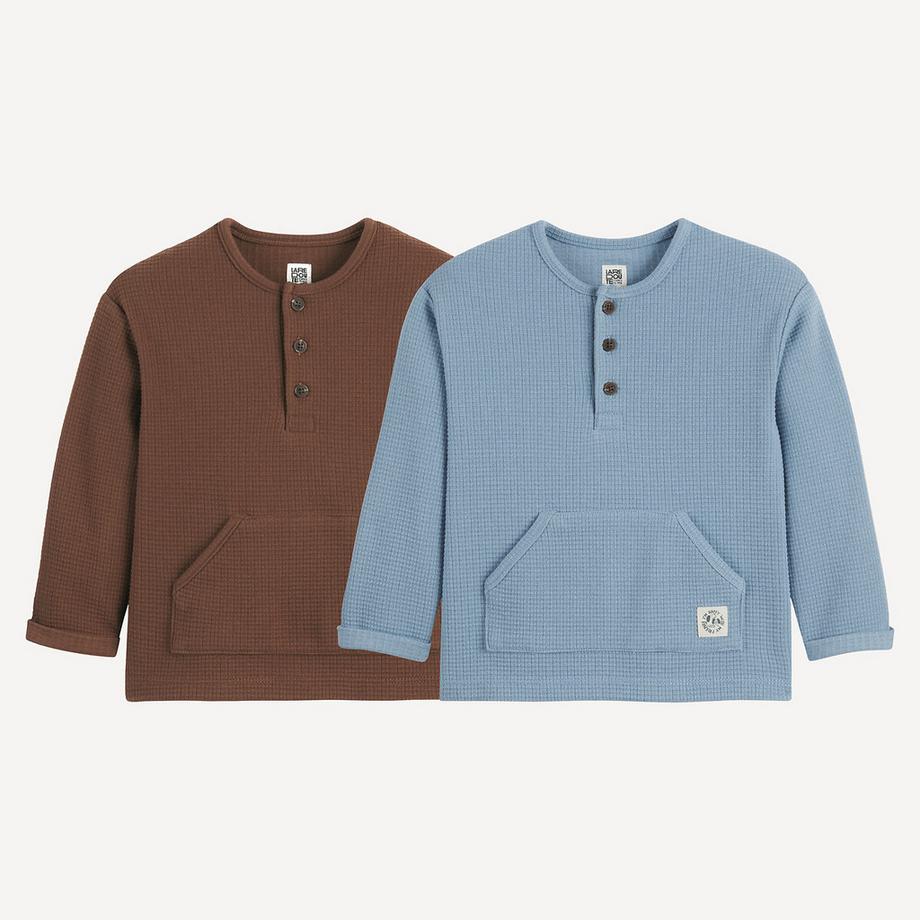 La Redoute Collections  2er-Pack Langarmshirt 