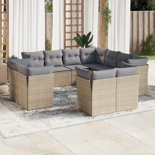 VidaXL set divano da giardino Polirattan  