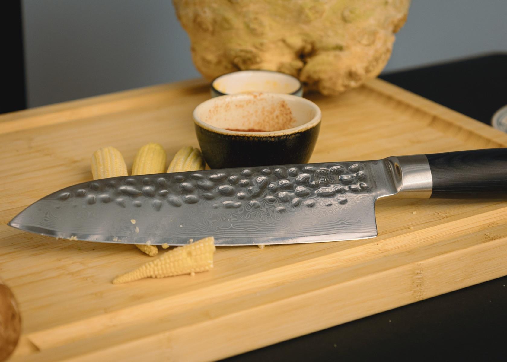 KOTAI Couteau Santoku Damas Pakka  