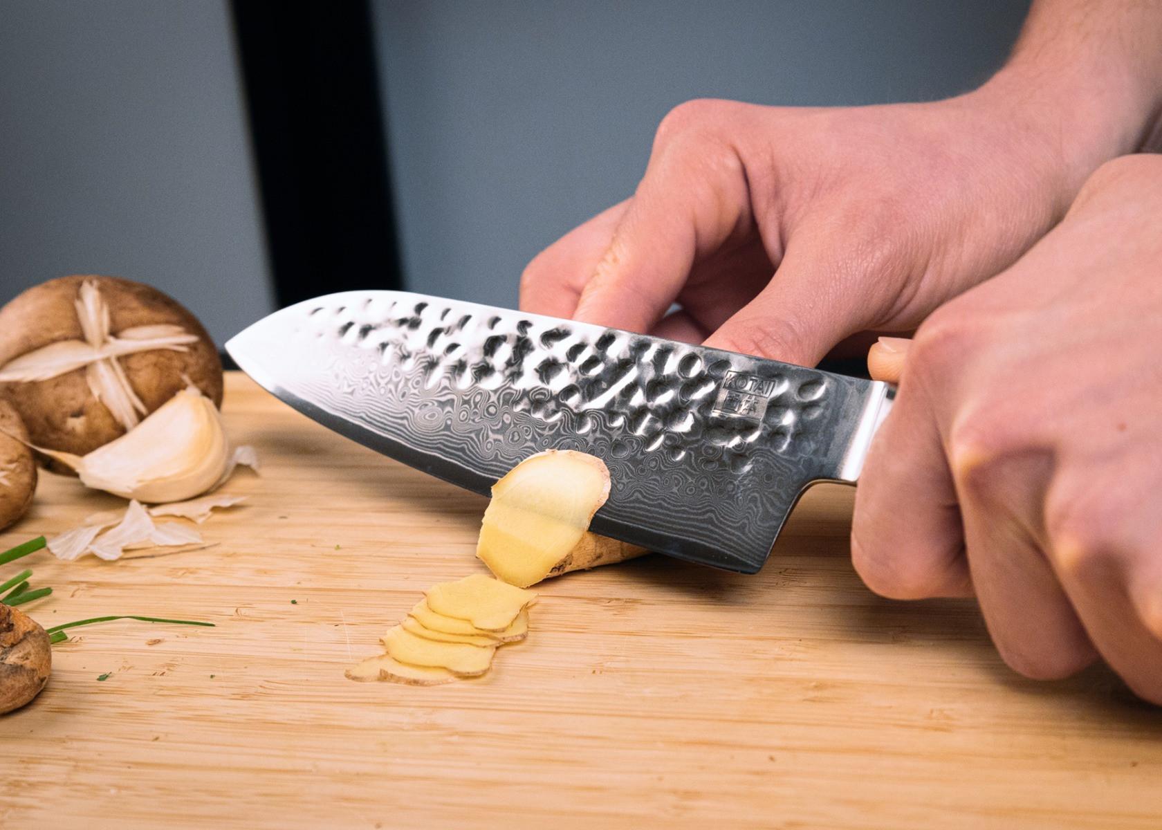 KOTAI Couteau Santoku Damas Pakka  