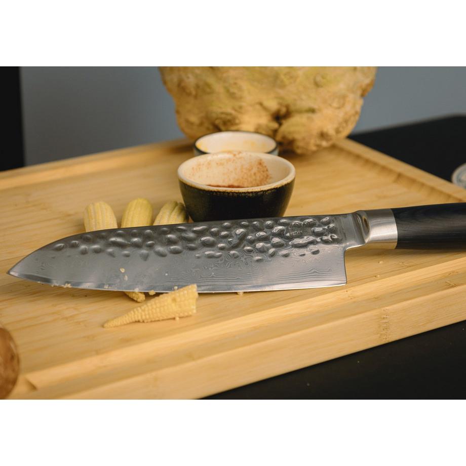 Couteau Santoku Damas Pakka