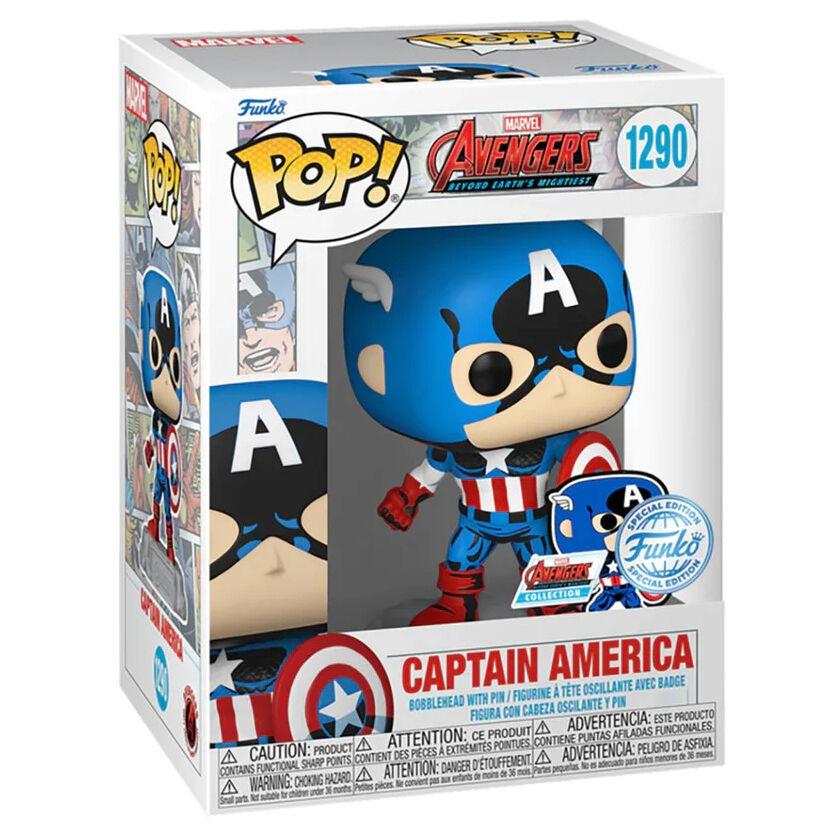 Funko  Figura POP Marvel Los Vengadores Avengers Capitan America Esclusivo 