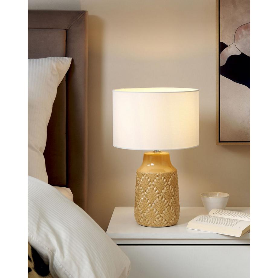 Beliani Lampe à poser en Céramique  BALAO  