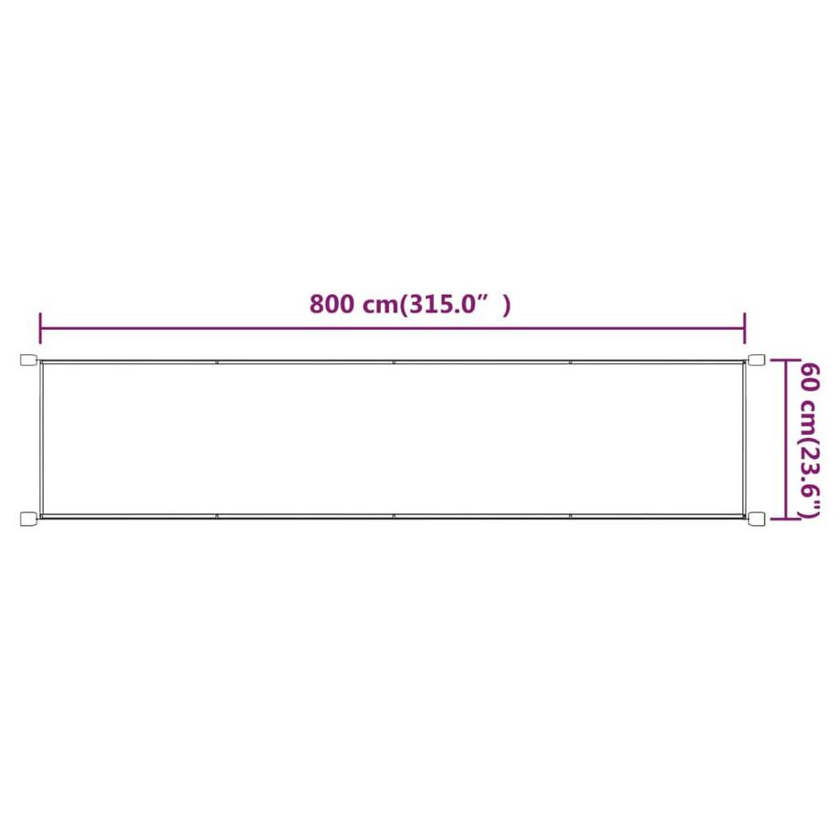 VidaXL Senkrechtmarkise  