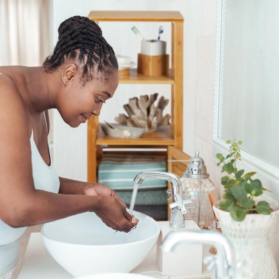 B2X Badezimmerregal aus Bambus mit 6 Ablagen  