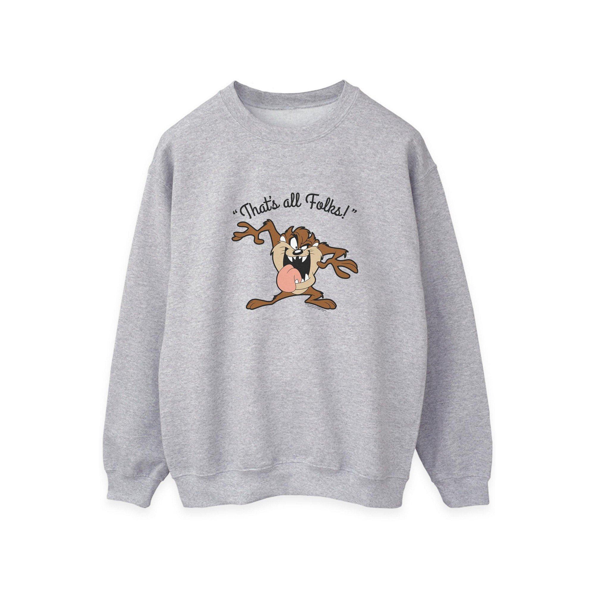 Image of That's All Folks Sweatshirt Damen Grau XXL