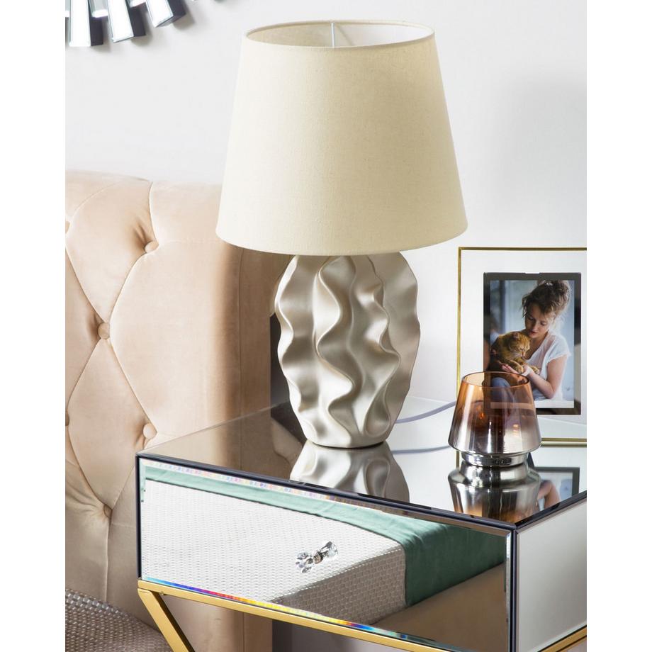 Beliani Lampe à poser en Céramique  ALLIKA  
