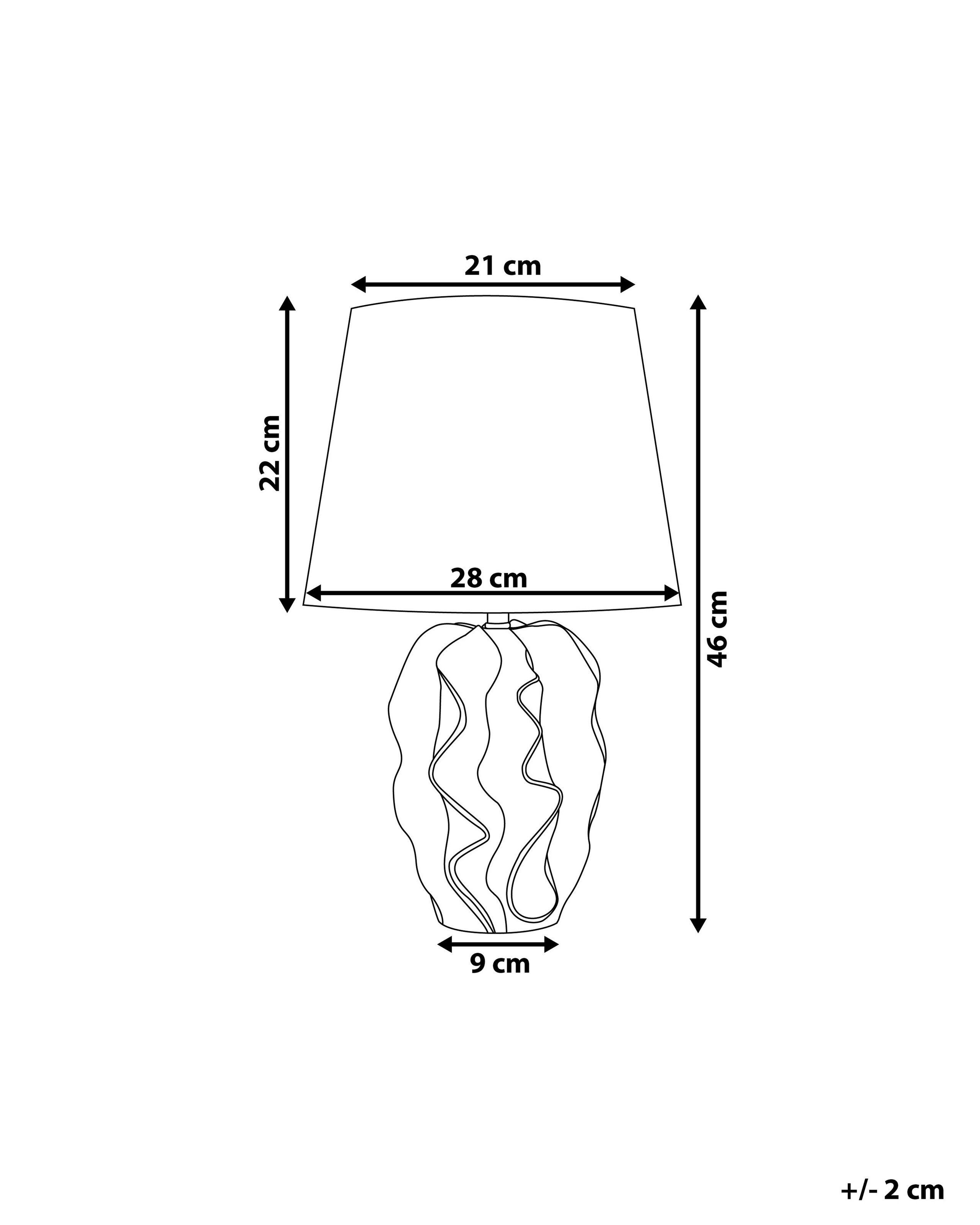 Beliani Lampe à poser en Céramique Moderne ALLIKA  