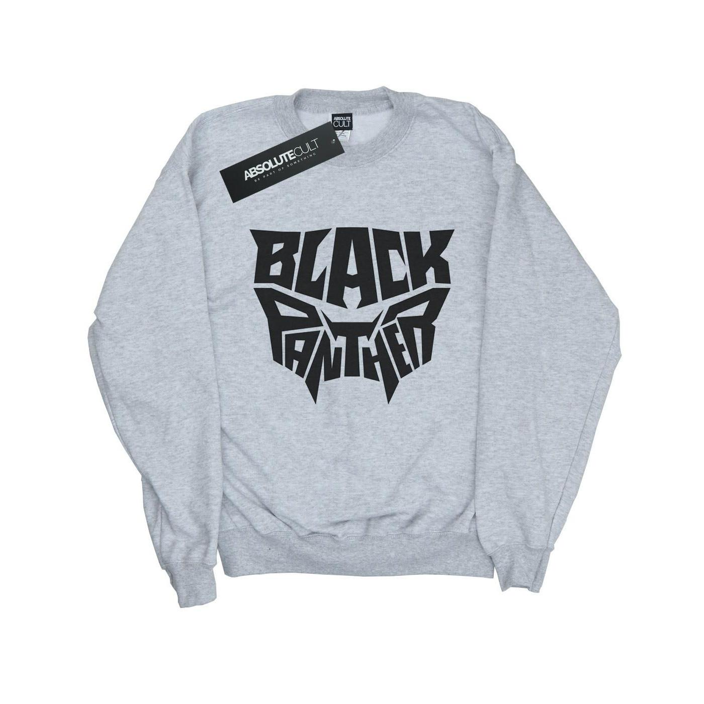 Image of Black Panther Worded Emblem Sweatshirt Mädchen Grau 128