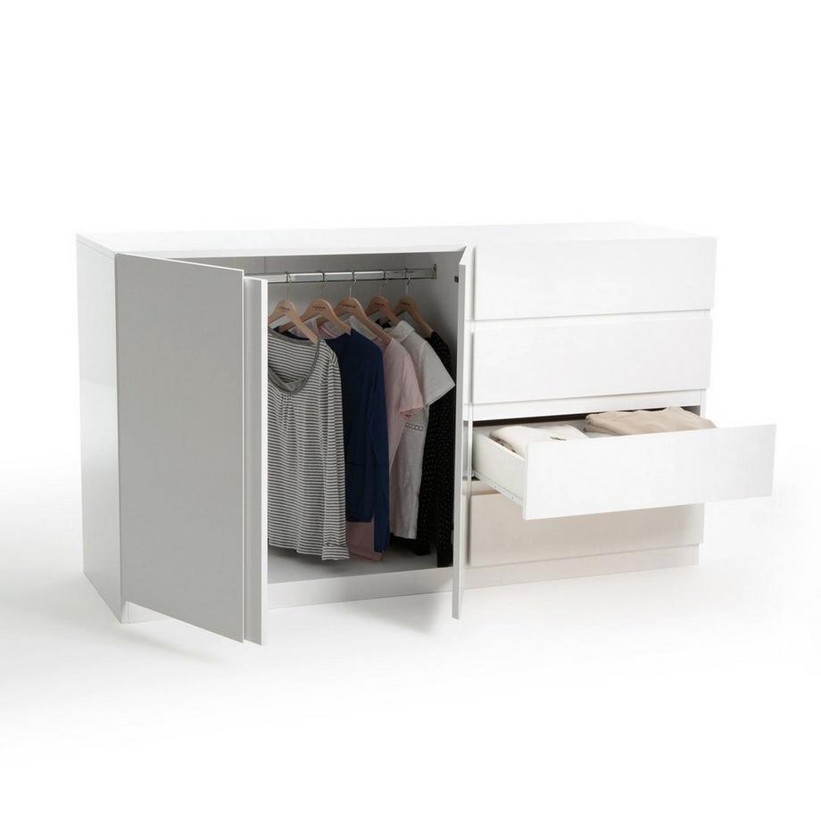 La Redoute Intérieurs Armoire basse 2 portes penderie et 4 tiroirs  