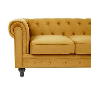 Beliani Salotto da interno en Velluto Glamour CHESTERFIELD  