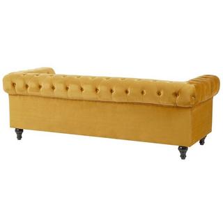 Beliani Ensemble de salon en Velours Glamour CHESTERFIELD  