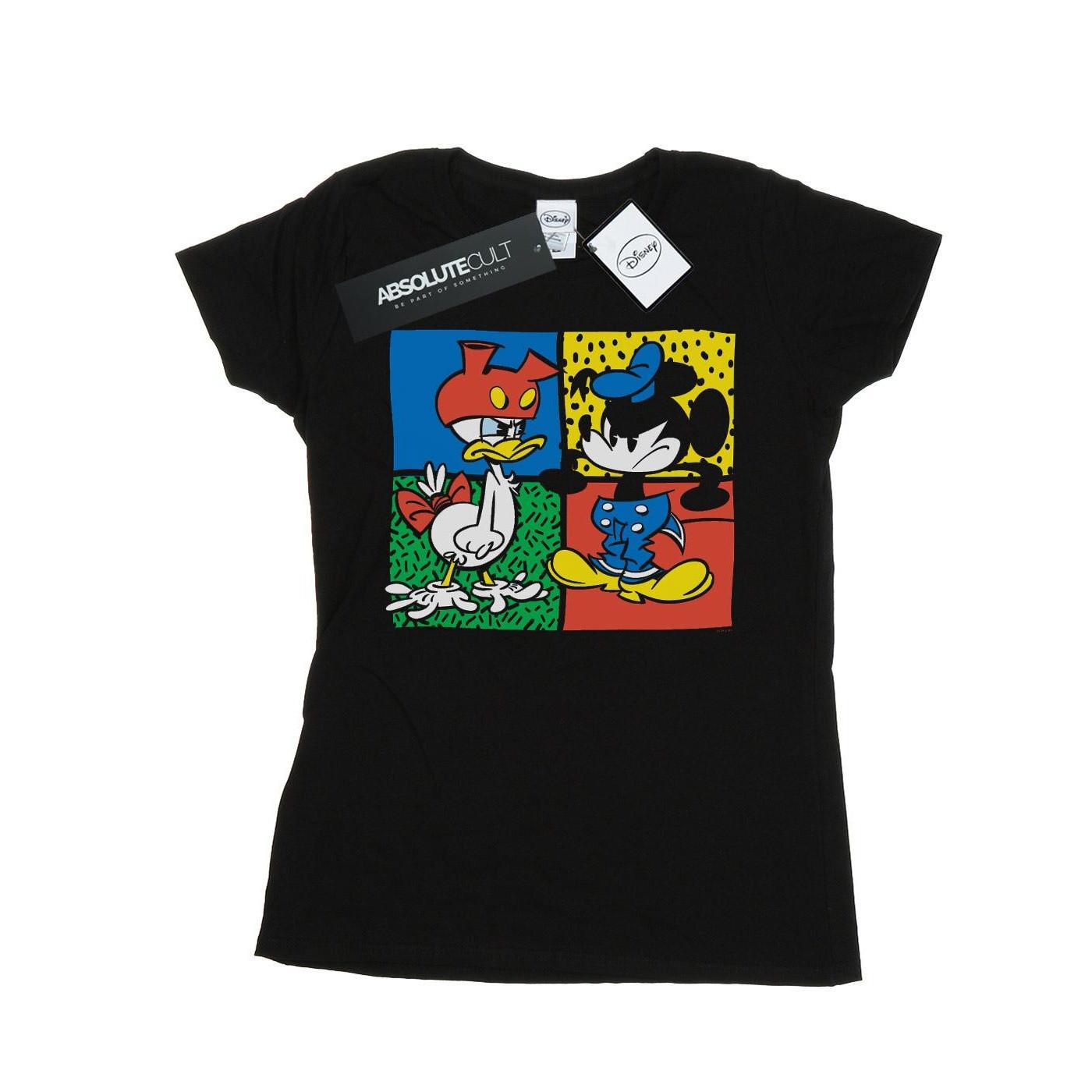 Image of Mickey Mouse Donald Clothes Swap Tshirt Damen Schwarz XXL