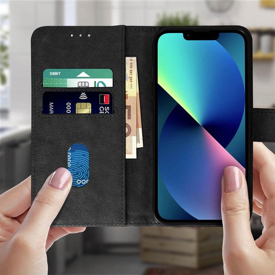 Avizar  Étui magnétique iPhone 13 Mini noir 