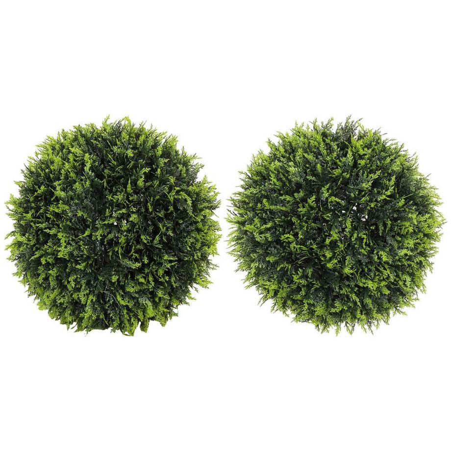 Northio Lot de 2 cèdres artificiels, plante d'intérieur de 45 cm, plante artificielle, plante décorative, plantes décoratives pour la maison, le bureau, le couloir, le jardin, vert  