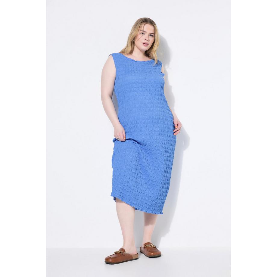 Studio Untold Abito midi senza maniche taglio dritto testurizzato  