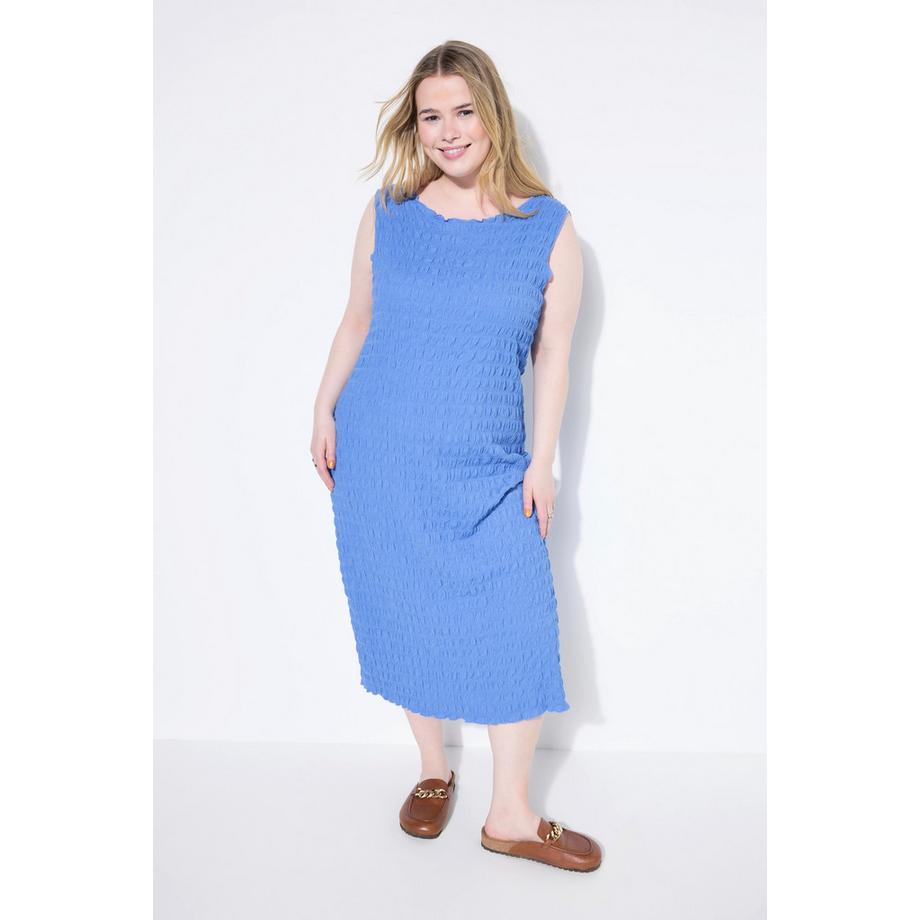 Studio Untold Abito midi senza maniche taglio dritto testurizzato  