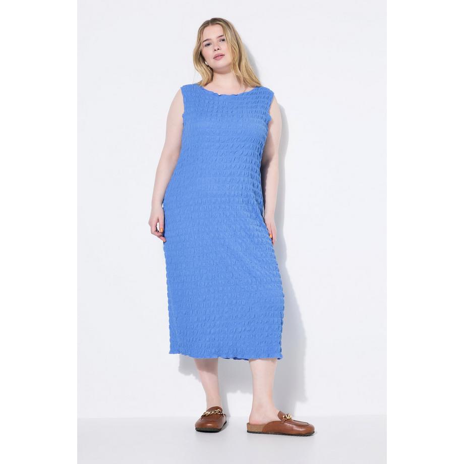 Studio Untold Abito midi senza maniche taglio dritto testurizzato  