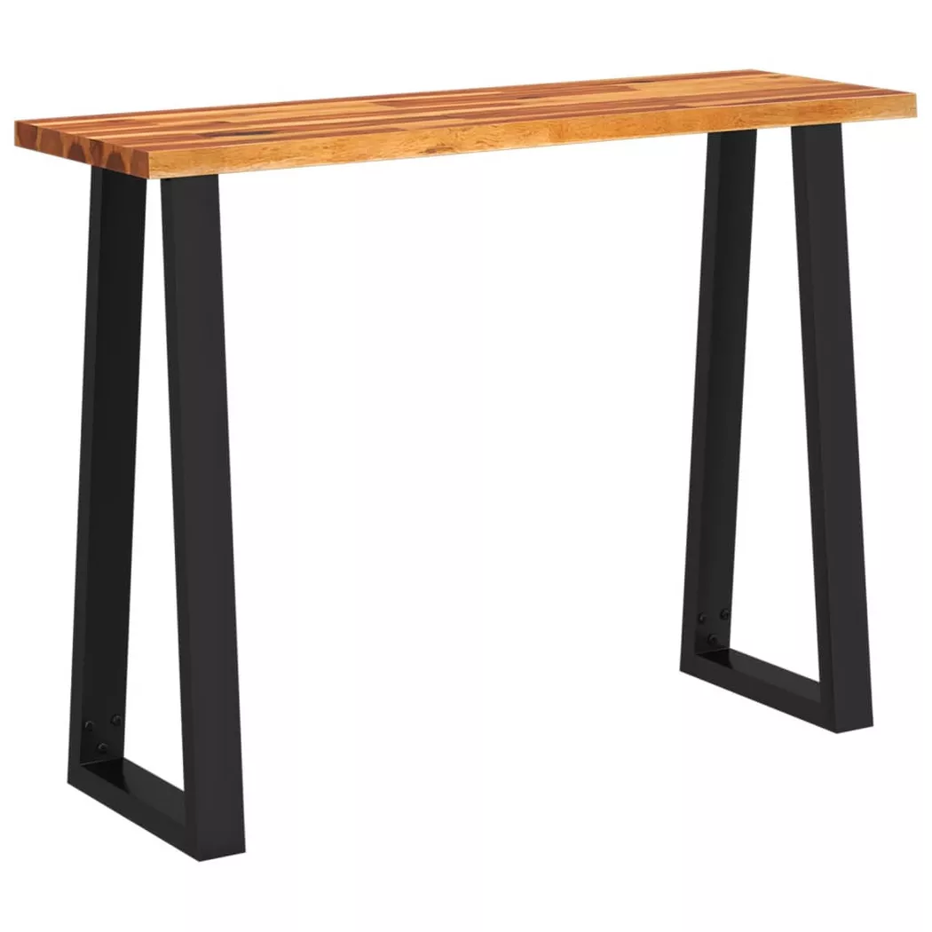 Table console à live edge 110x35x80 cm bois d acacia solide