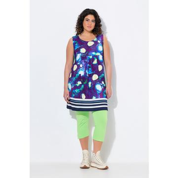 Jerseykleid, bedruckt, A-Linie, Rundhals, ärmellos