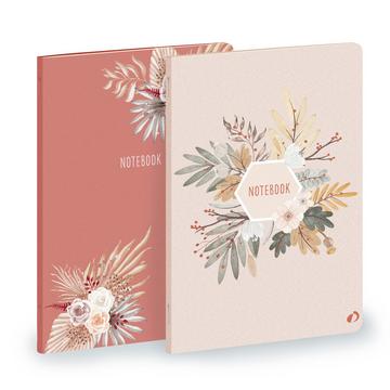 NOTIZHEFT 21 LINIERT Fantasie 2 st - 15x21 cm - x2