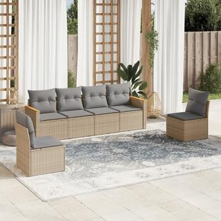 VidaXL set divano da giardino Polirattan  