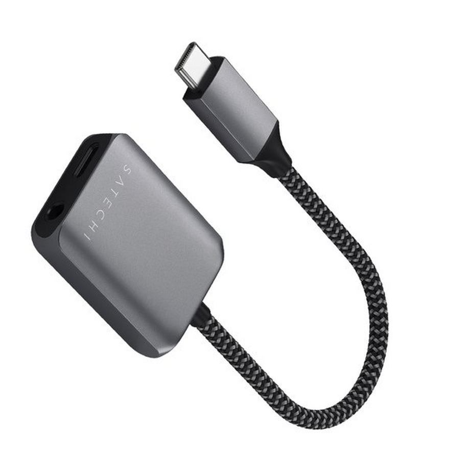 SATECHI  Adattatore da USB a USB-C + Jack 3,5 mm 