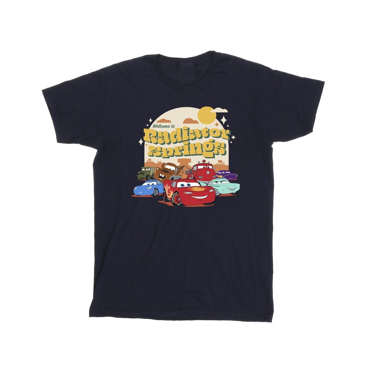 Image of Cars Radiator Springs Group Tshirt Herren Marine 5XL
