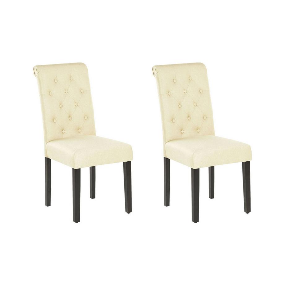 Beliani Chaise de salle à manger en Polyester Moderne VELVA  