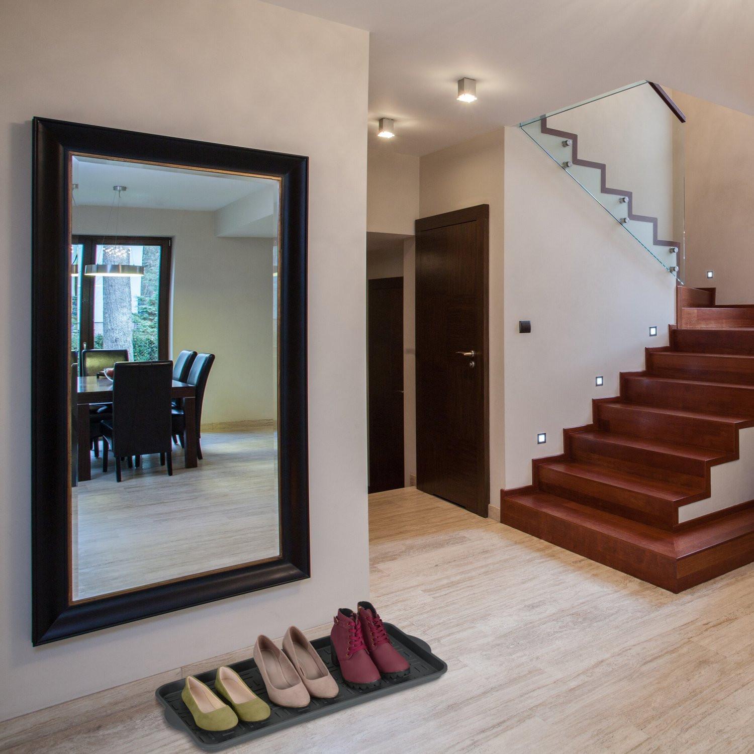 Northix 2er-Set Abtropfschalen für 3 Paar Schuhe  