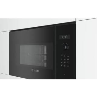 Bosch BEL554MB0 - Einbau-Mikrowelle, Serie 6, Schwarz, 25 Liter  