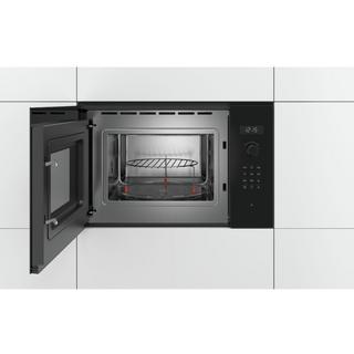 Bosch BEL554MB0 - Einbau-Mikrowelle, Serie 6, Schwarz, 25 Liter  