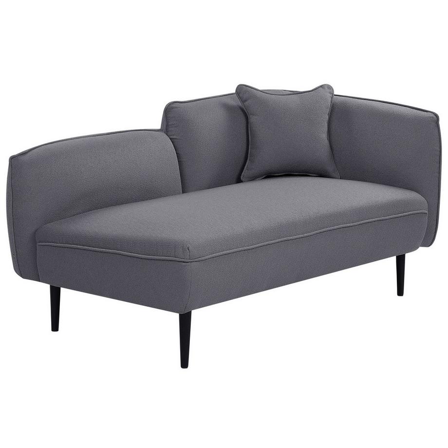 Beliani Rechtsseitige Chaiselounge aus Bouclé Modern CHEVANNES  
