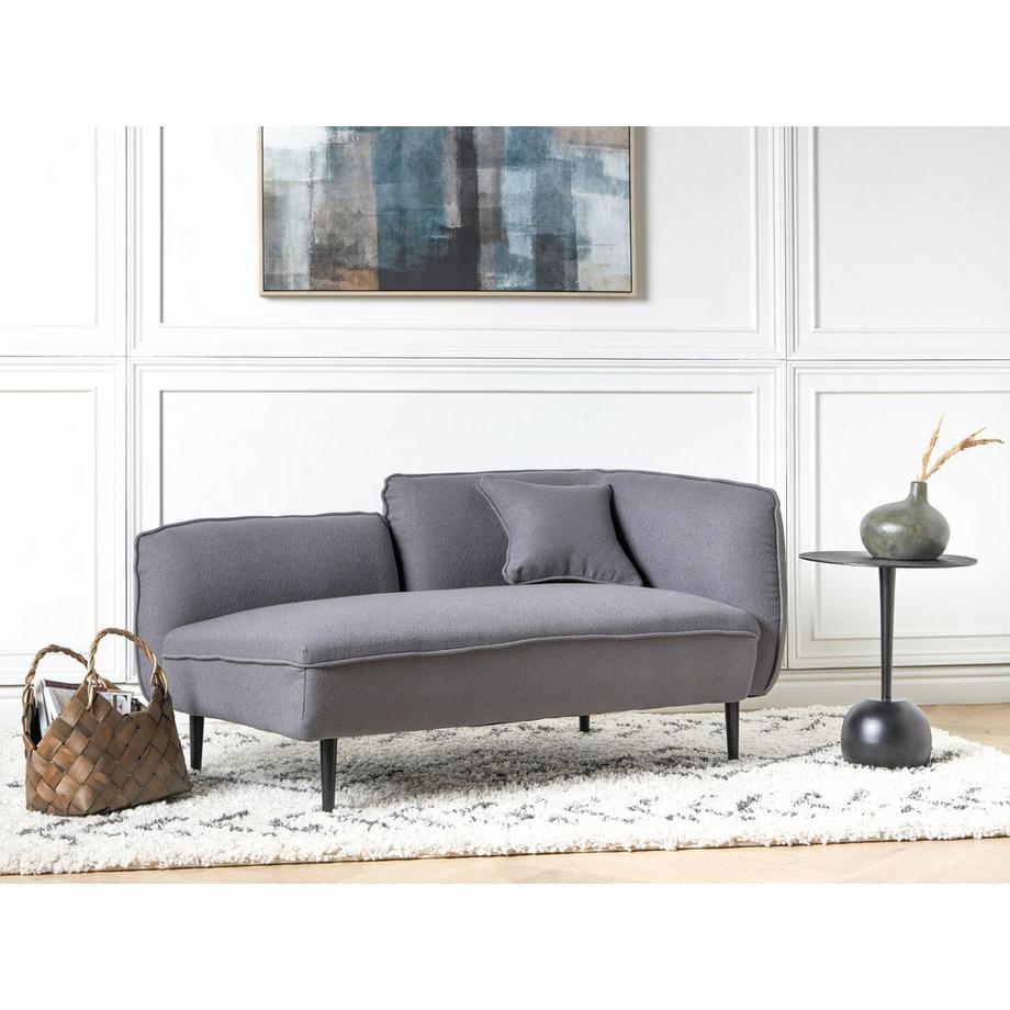 Beliani Rechtsseitige Chaiselounge aus Bouclé Modern CHEVANNES  