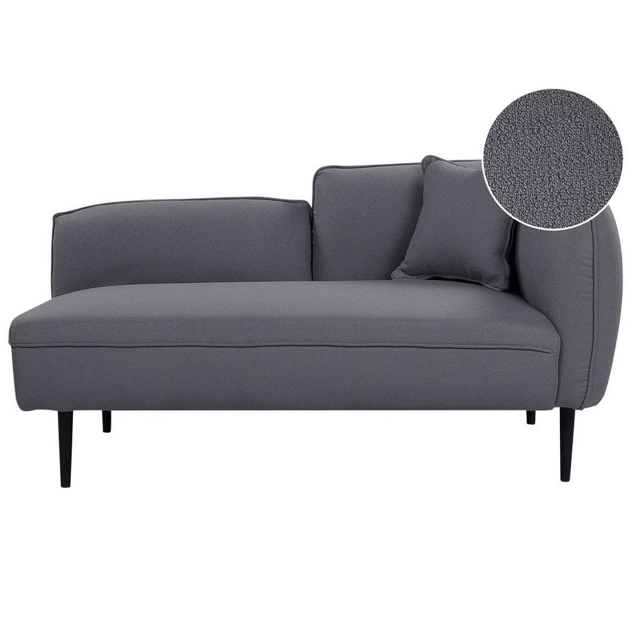 Beliani Rechtsseitige Chaiselounge aus Bouclé Modern CHEVANNES  