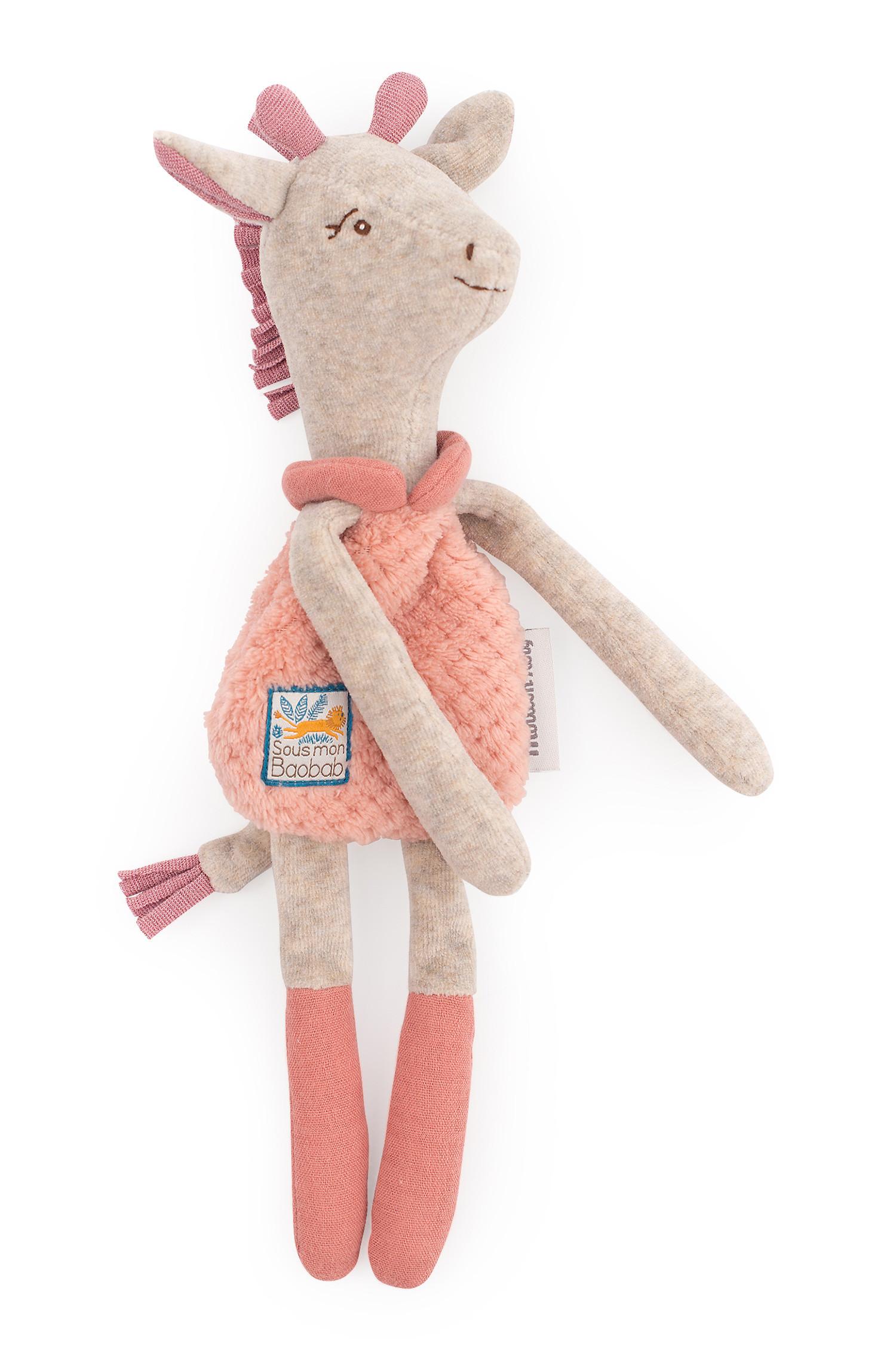 Moulin Roty  Doudou-hochet girafe, Sous mon baobab, Moulin Roty 