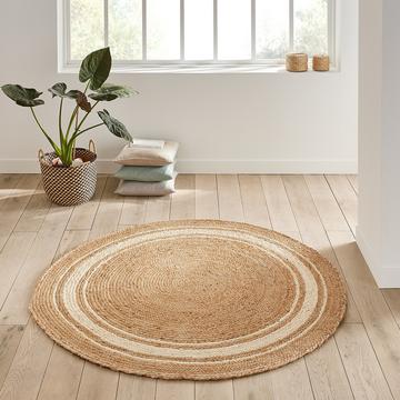 Tapis jute rond