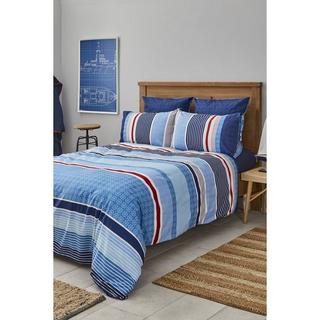 Nautica Spinning Gestreiftes Bettwäsche-Set  