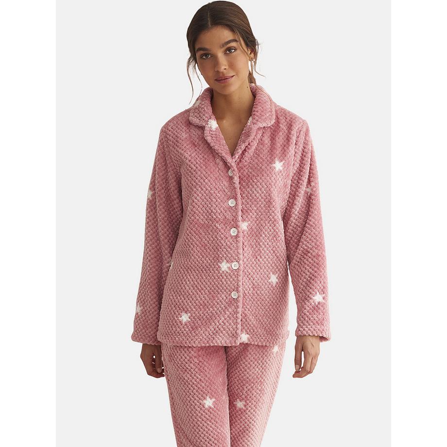 Selmark Pyjama Pantalon Chemise Manches Longues POLAR  