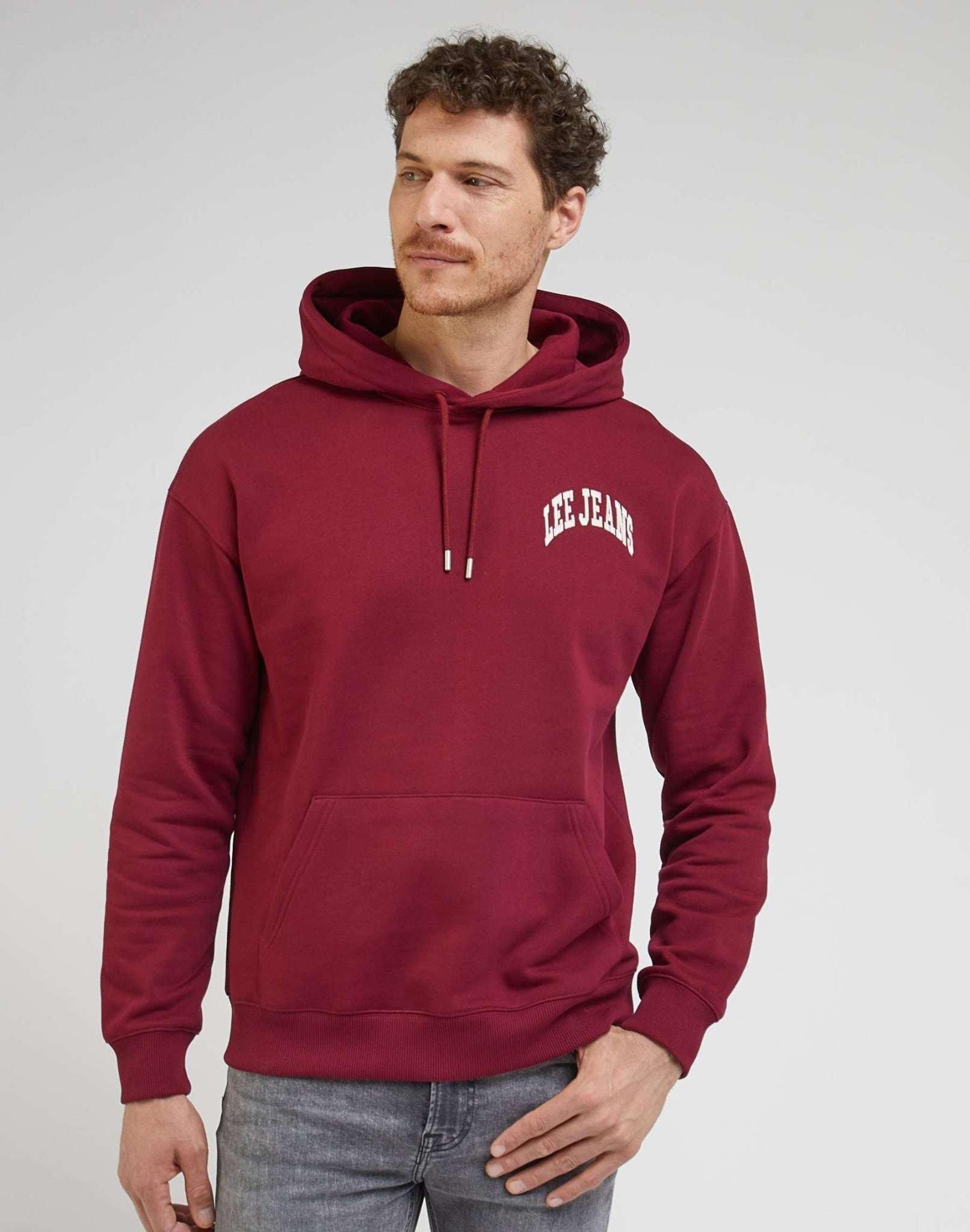 Image of Sweatshirts Varsity Hoodie Herren Rot Bunt S