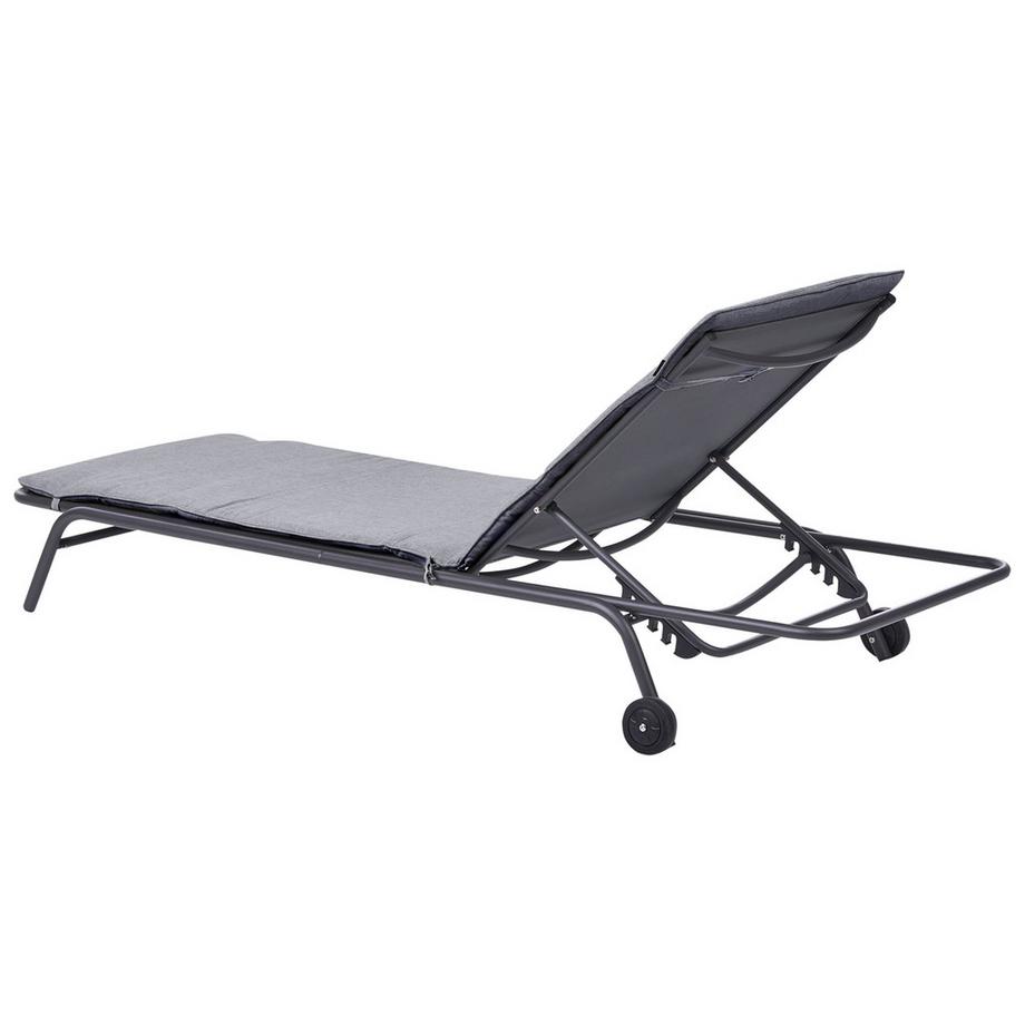 Beliani Sonnenliege aus Stahl  VOLTERRA  