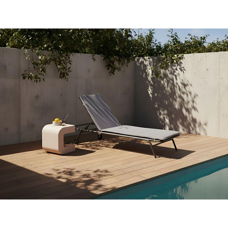Beliani Sonnenliege aus Stahl  VOLTERRA  
