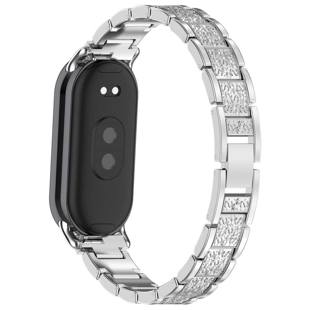 Cover-Discount  Xiaomi Smart Band 9 / 8 - Edelstahl mit Strass Armband 