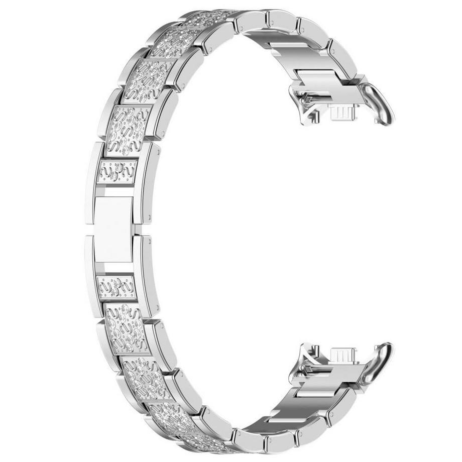 Cover-Discount  Xiaomi Smart Band 9/8 - Bracelet en acier inoxydable avec strass 