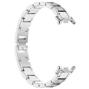 Xiaomi Smart Band 9 / 8 - Edelstahl mit Strass Armband