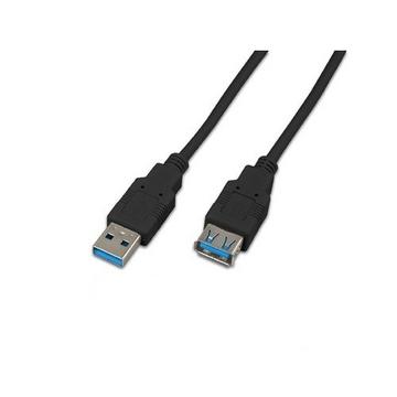 Triotronik USB 3.0 A-A MF 3.0 SW câble USB 3 m USB 3.2 Gen 1 (3.1 Gen 1) USB A Noir