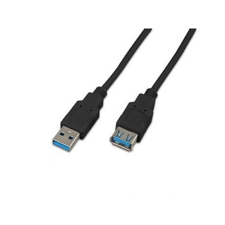 Triotronik  Triotronik USB 3.0 A-A MF 3.0 SW USB Kabel 3 m USB 3.2 Gen 1 (3.1 Gen 1) USB A Schwarz 