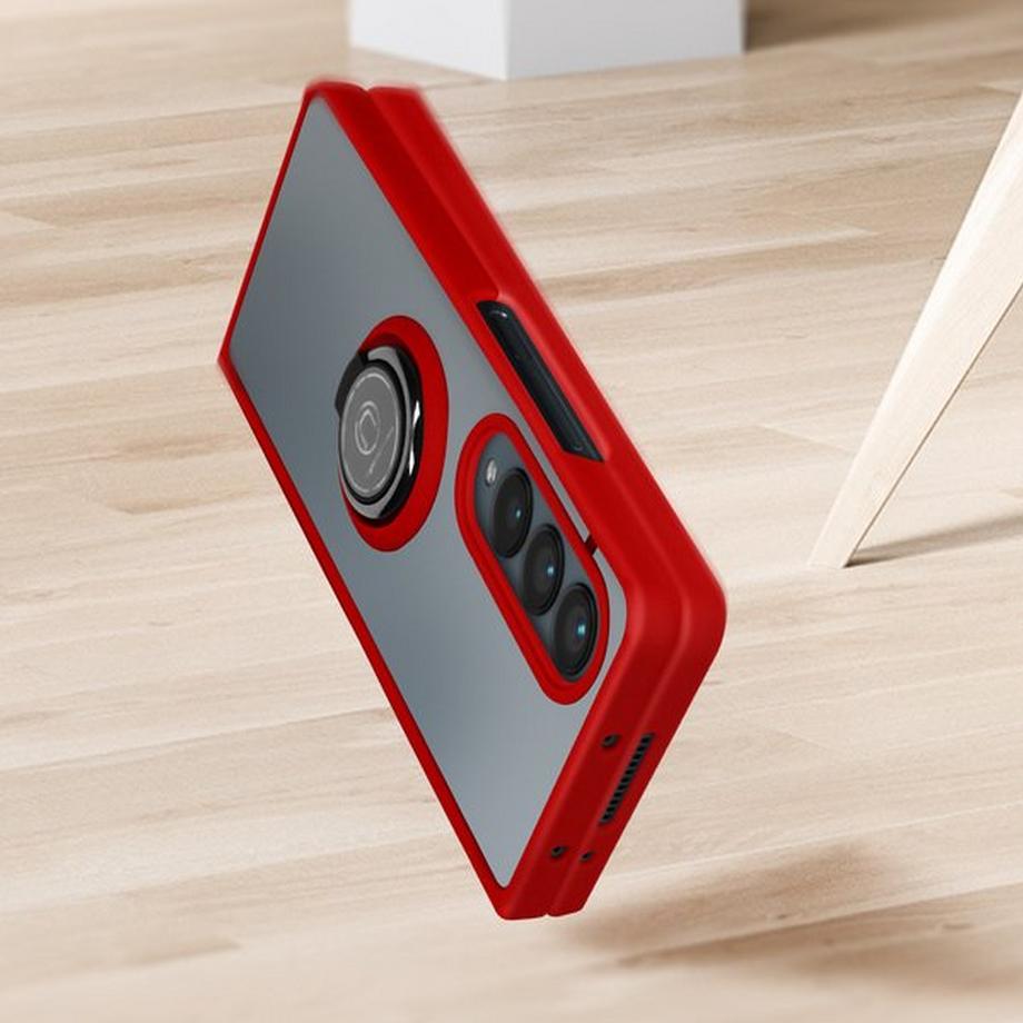 Avizar  Coque Galaxy Z Fold 4 Rouge Anneau 