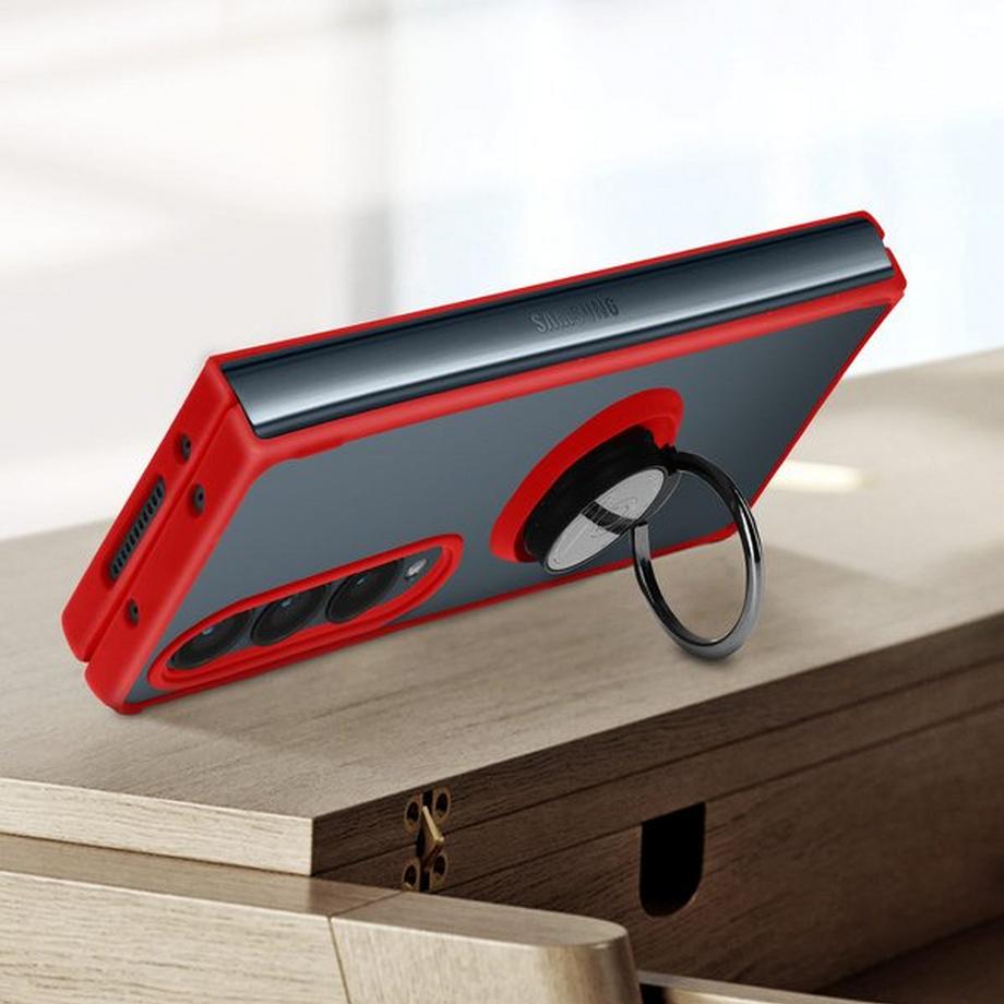 Avizar  Coque Galaxy Z Fold 4 Rouge Anneau 