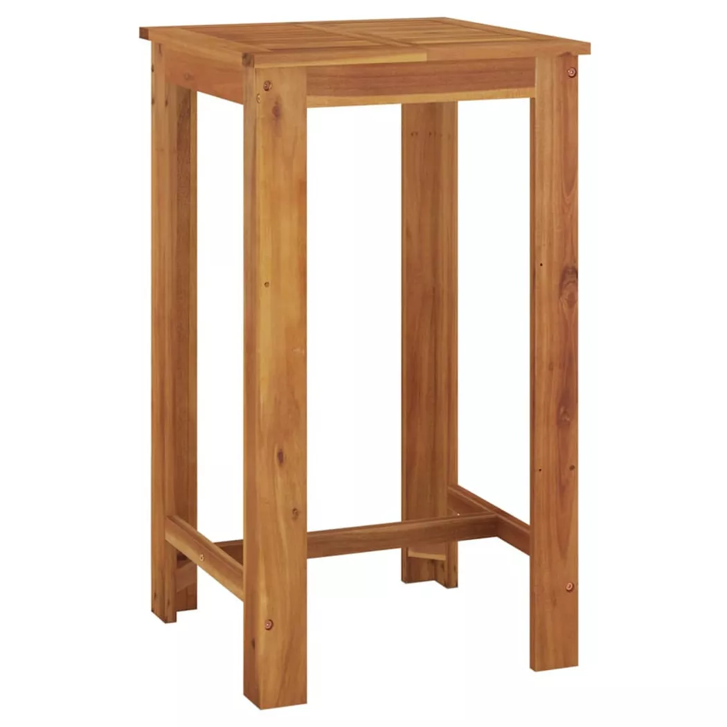 Table de bar de jardin 60x60x105 cm Bois d acacia solide